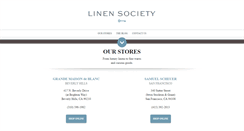 Desktop Screenshot of linensociety.com