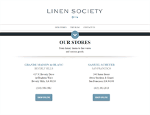 Tablet Screenshot of linensociety.com